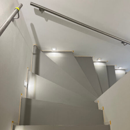 Treppenhaus mit Microzement Fugenlose Spachteltechnik Bad Malente 01