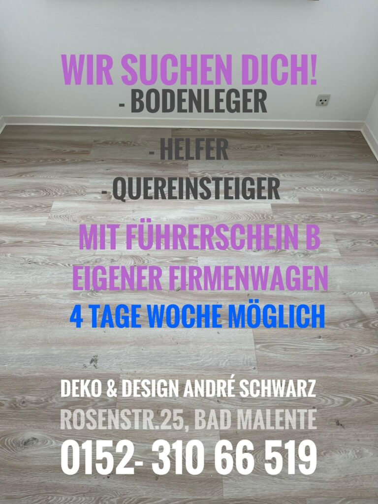 Stellenangebot Bodenleger in Bad Malente
